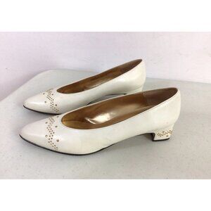 Vintage 80s 90s Proxy Leather Heels Pumps Womens 10